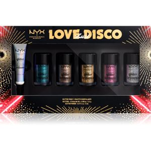 NYX Professional Makeup Love Lust Disco Glitter Vault sada dekorativní kosmetiky