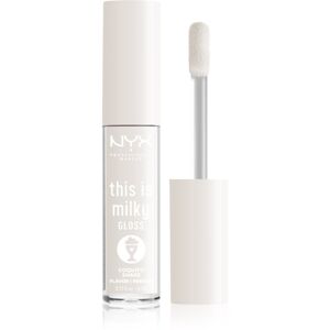 NYX Professional Makeup This is Milky Gloss Milkshakes hydratační lesk na rty s parfemací odstín 16 Coquito Shake 4 ml