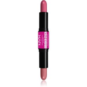 NYX Professional Makeup Wonder Stick Cream Blush oboustranná konturovací tyčinka odstín 01 Light Peach and Baby Pink 2x4 g