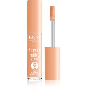 NYX Professional Makeup This is Milky Gloss Milkshakes hydratační lesk na rty s parfemací odstín 17 Milk N Hunny 4 ml
