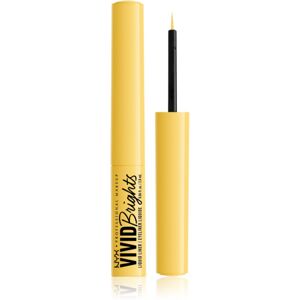 NYX Professional Makeup Vivid Brights tekuté oční linky odstín 03 Had Me At Yellow 2 ml