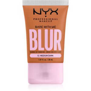 NYX Professional Makeup Bare With Me Blur Tint hydratační make-up odstín 12 Medium Dark 30 ml