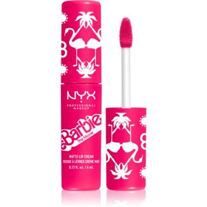 NYX Professional Makeup Barbie Smooth Whip Matte Lip Cream matná tekutá rtěnka odstín 01 Dreamhouse Pink 4 ml