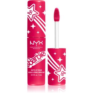 NYX Professional Makeup Barbie Smooth Whip Matte Lip Cream matná tekutá rtěnka odstín 02 Perfect Day Pink 4 ml