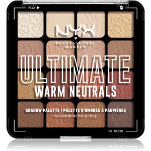 NYX Professional Makeup Ultimate Shadow Palette oční stíny odstín Warm Neutrals 16 ks
