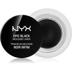 NYX Professional Makeup Epic Black Mousse Liner voděodolná oční linka odstín 01 Black 3 ml