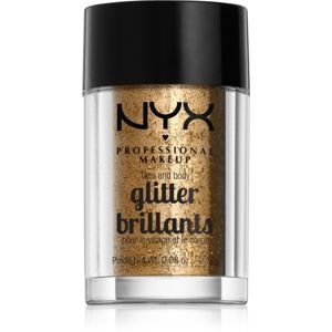 NYX Professional Makeup Glitter Goals třpytky na obličej i tělo odstín 08 Bronze 2.5 g