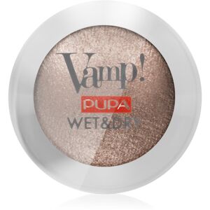 Pupa Vamp! Wet&Dry oční stíny pro mokré a suché použití s perleťovým leskem odstín 102 Golden Taupe 1 g