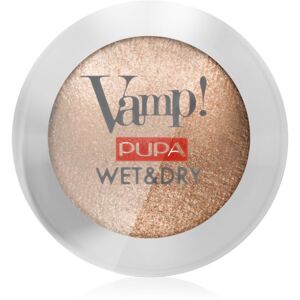 Pupa Vamp! Wet&Dry oční stíny pro mokré a suché použití s perleťovým leskem odstín 101 Precious Gold 1 g