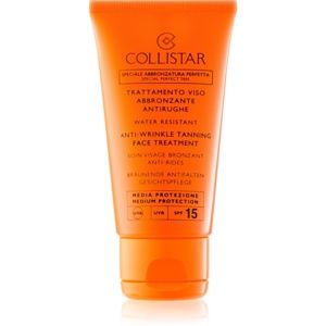 Collistar Special Perfect Tan Anti-Wrinkle Tanning Face Treatment krém na opalování proti stárnutí pleti SPF 15 50 ml