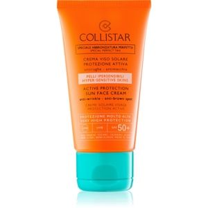 Collistar Special Perfect Tan Active Protection Sun Face Cream protivráskový krém na opalování SPF 50+ 50 ml