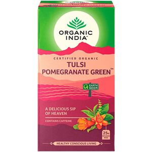 Organic India Tulsi Pomegranate Green bylinný čaj 25x2 g