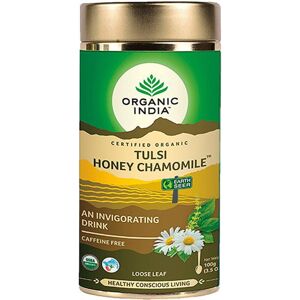 Organic India Tulsi Honey Chamomile bylinný čaj sypaný 100 g