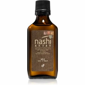 Nashi Argan Men vyživující olej na vlasy a vousy 50 ml