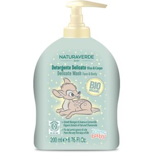 Disney Naturaverde Baby Delicate Wash jemné mýdlo na obličej a tělo pro děti od narození 200 ml