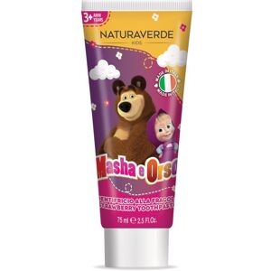 Masha & The Bear Kids zubní pasta pro děti s jahodovou příchutí 75 ml