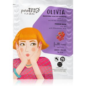 puroBIO Cosmetics Olivia Red Fruits slupovací maska v prášku 13 g
