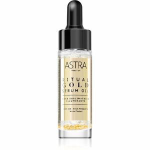 Astra Make-up Ritual Gold Serum Oil rozjasňující podkladová báze pod make-up s 24karátovým zlatem 15 ml