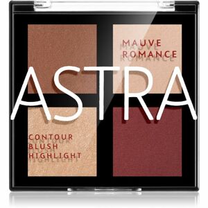 Astra Make-up Romance Palette konturovací paletka na obličej odstín 03 Mauve Romance 8 g