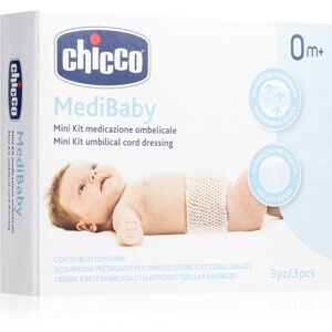 Chicco MediBaby 0m+ sada chráničů na pupík pro miminka 3 ks