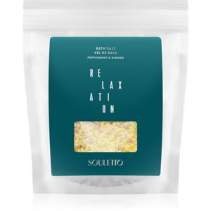 Souletto Peppermint & Ginger Bath Salt sůl do koupele 500 g