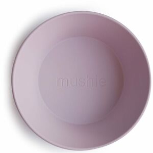 Mushie Round Dinnerware Bowl miska Soft Lilac 2 ks