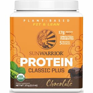 Sunwarrior Protein Classic Plus rostlinný protein v BIO kvalitě příchuť chocolate 375 g