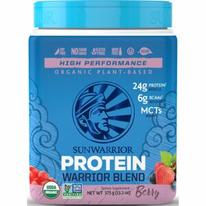 Sunwarrior Protein Warrior Blend rostlinný protein I. příchuť berry 375 g