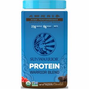 Sunwarrior Protein Warrior Blend rostlinný protein v BIO kvalitě příchuť chocolate 750 g
