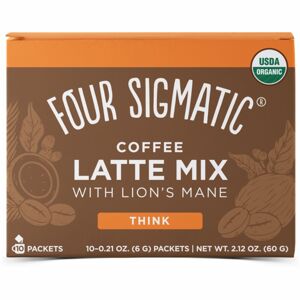 Four Sigmatic Think Coffee Latte Mix with Lion's Mane adaptogenní káva instantní 10x6 g