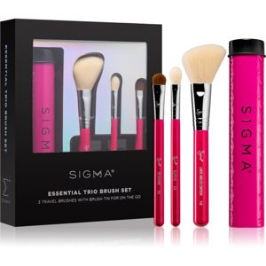 Sigma Beauty Essential Trio Brush Set sada štětců s pouzdrem