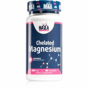 HAYA LABS Chelated Magnesium 200 mg podpora spánku a regenerace 60 ks