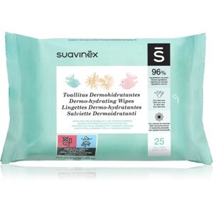 Suavinex Baby Dermo-hydrating Wipes vlhčené ubrousky na obličej a tělo 25 ks