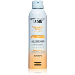 ISDIN Transparent Spray Wet Skin opalovací sprej SPF 50 250 ml