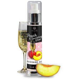 Secret play Peach & Sparkling Wine masážní olej 50 ml