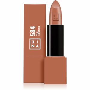 3INA The Lipstick lesklá rtěnka odstín 584 Shiny nude brown 4,5 g