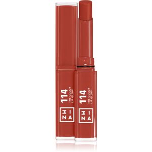 3INA The Color Lip Glow hydratační rtěnka s leskem odstín 114 - Rich, teracotta brown 1,6 g