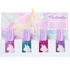 Martinelia Little Unicorn Nail Polish Set sada laků na nehty Pink, Blue, Purple, Fuchsia (pro děti)