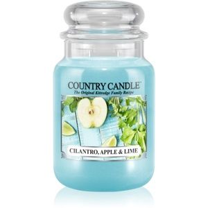 Country Candle Cilantro, Apple & Lime vonná svíčka 652 g
