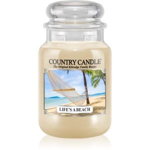 Country Candle Life's a Beach vonná svíčka 652 g