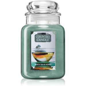 Country Candle Black Tea & Honey vonná svíčka 680 g