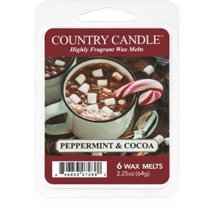 Country Candle Peppermint & Cocoa vosk do aromalampy 64 g