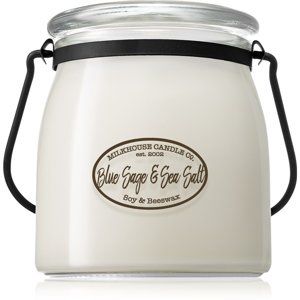 Milkhouse Candle Co. Creamery Blue Sage & Sea Salt vonná svíčka Butter Jar 454 g