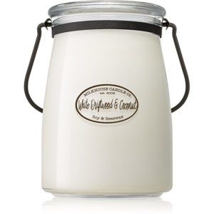 Milkhouse Candle Co. Creamery White Driftwood & Coconut vonná svíčka 624 g Butter Jar