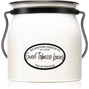 Milkhouse Candle Co. Creamery Sweet Tobacco Leaves vonná svíčka 454 g Butter Jar