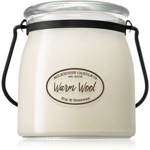 Milkhouse Candle Co. Creamery Warm Wool vonná svíčka 454 g Butter Jar