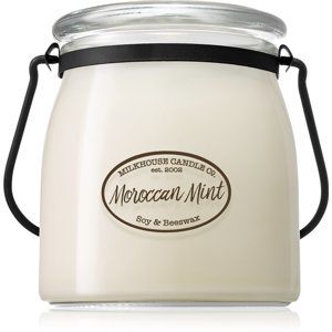 Milkhouse Candle Co. Creamery Moroccan Mint vonná svíčka 454 g Butter Jar