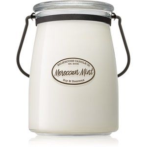 Milkhouse Candle Co. Creamery Moroccan Mint vonná svíčka 624 g Butter Jar