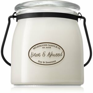 Milkhouse Candle Co. Creamery Linen & Ashwood vonná svíčka Butter Jar 454 g