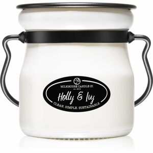Milkhouse Candle Co. Creamery Holly & Ivy vonná svíčka Cream Jar 142 g